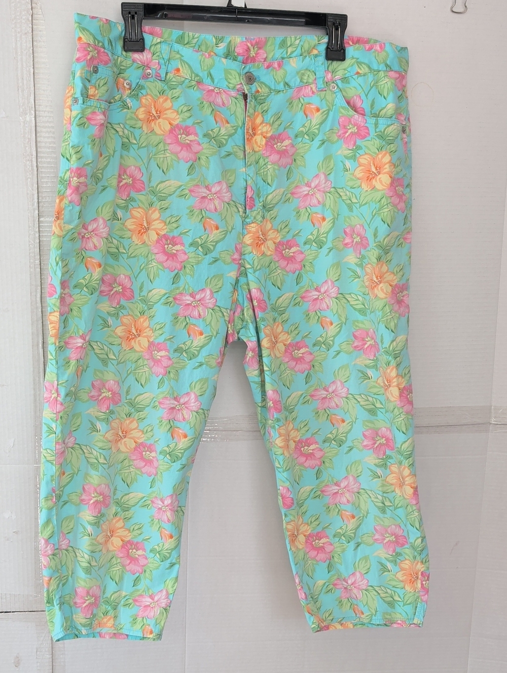 Lauren Ralph Lauren  Floral Capri Pants SZ 18W  Floral Lightweight Soft Vacation